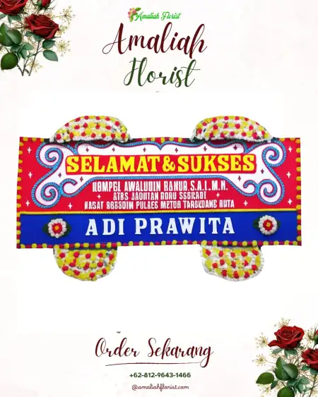 Papan Bunga Ucapan Selamat Tiang Pumpung